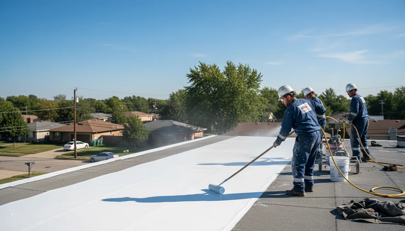 Commercial roof coating in Corning, KS near me